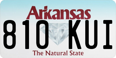 AR license plate 810KUI