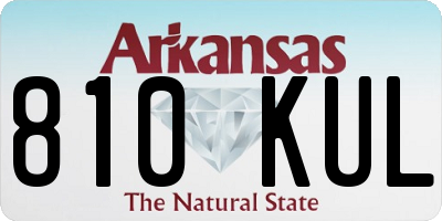 AR license plate 810KUL