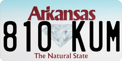 AR license plate 810KUM