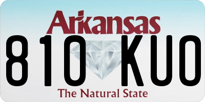 AR license plate 810KUO
