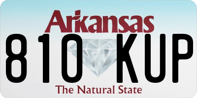 AR license plate 810KUP