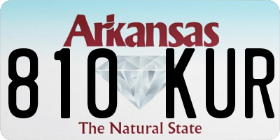 AR license plate 810KUR