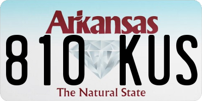 AR license plate 810KUS
