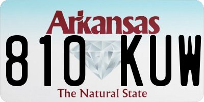 AR license plate 810KUW