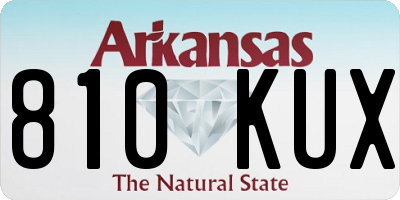 AR license plate 810KUX