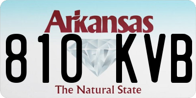 AR license plate 810KVB