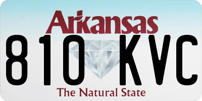 AR license plate 810KVC