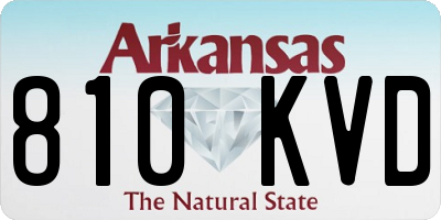 AR license plate 810KVD