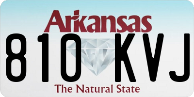 AR license plate 810KVJ