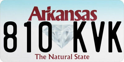 AR license plate 810KVK