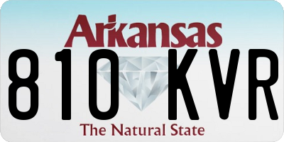 AR license plate 810KVR