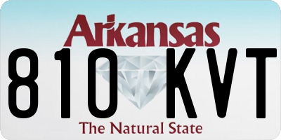 AR license plate 810KVT