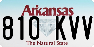 AR license plate 810KVV