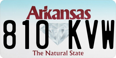 AR license plate 810KVW