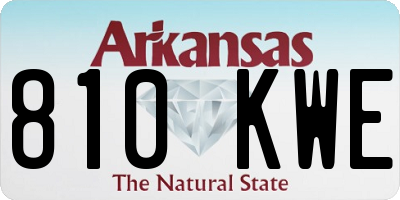 AR license plate 810KWE