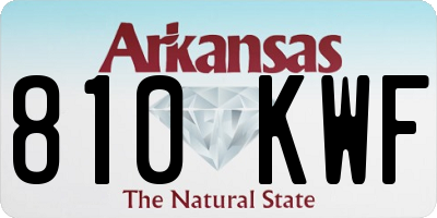 AR license plate 810KWF
