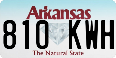 AR license plate 810KWH
