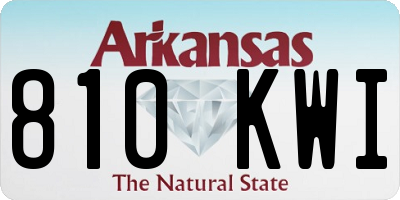 AR license plate 810KWI