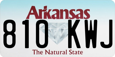 AR license plate 810KWJ