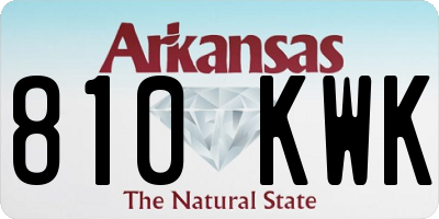 AR license plate 810KWK