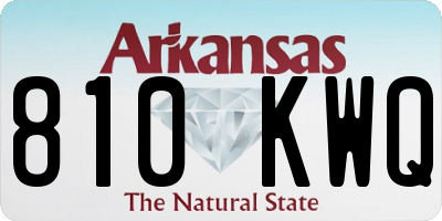 AR license plate 810KWQ