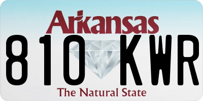 AR license plate 810KWR