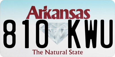 AR license plate 810KWU