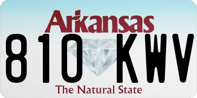 AR license plate 810KWV