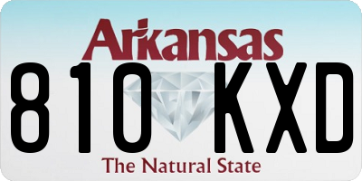 AR license plate 810KXD