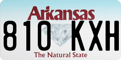 AR license plate 810KXH