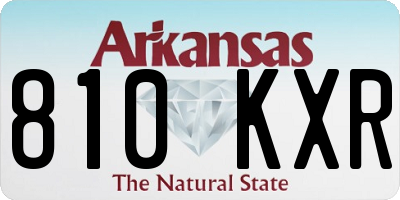 AR license plate 810KXR