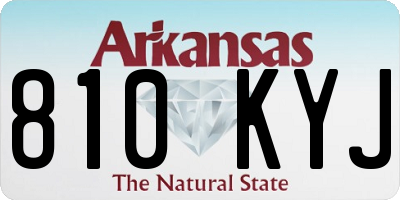 AR license plate 810KYJ