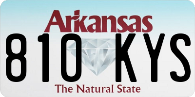 AR license plate 810KYS