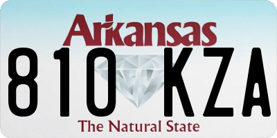 AR license plate 810KZA