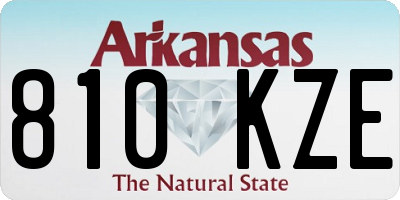 AR license plate 810KZE