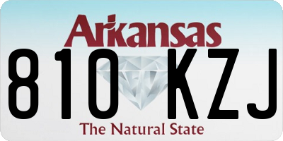 AR license plate 810KZJ