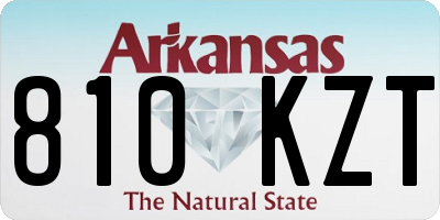 AR license plate 810KZT