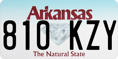 AR license plate 810KZY