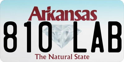 AR license plate 810LAB