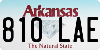 AR license plate 810LAE