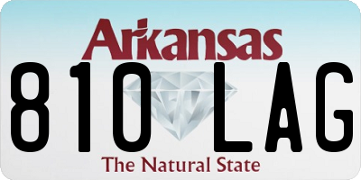 AR license plate 810LAG