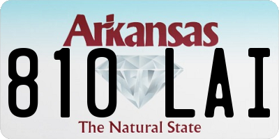 AR license plate 810LAI