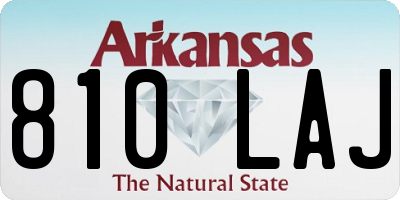 AR license plate 810LAJ