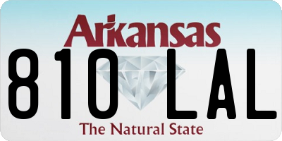 AR license plate 810LAL