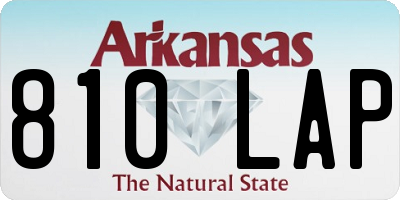 AR license plate 810LAP