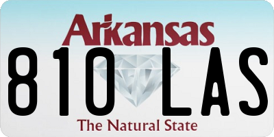 AR license plate 810LAS