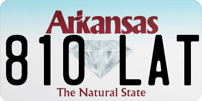AR license plate 810LAT