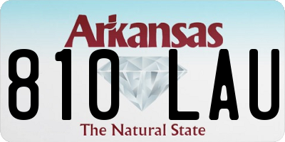 AR license plate 810LAU