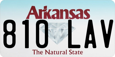 AR license plate 810LAV