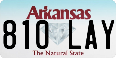 AR license plate 810LAY